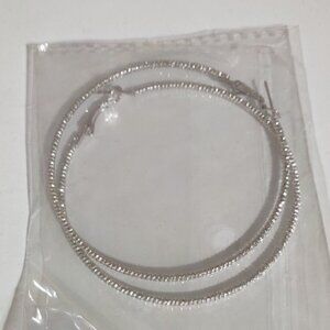 Silver Hoop Earrings Elegant